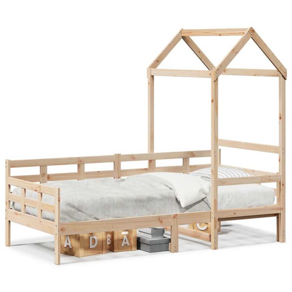 vidaXL Day Bed Natural wood Solid pine wood 80 x 79 in Day Bed