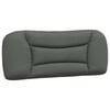 vidaXL Headboard Cushion Dark gray 100% polyester, PP fiber