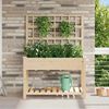 vidaXL Garden Planter Beige 45.28 x 23.82 x 60.24 in Solid Fir Wood