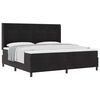 vidaXL Box Spring Bed with Headboard Black 78.74 x 78.74 in Velvet