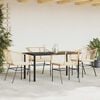 vidaXL Garden Dining Set Brown PE Rattan Medium UV-resistant materials