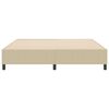 vidaXL Platform Bed Frame Grey Green 70.87 x 78.74 in Fabric