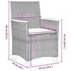 vidaXL Garden Dining Set 5 pcs Beige Poly Rattan