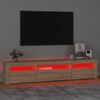 vidaXL TV Cabinet Sonoma oak Engineered wood Large TV Cabinet