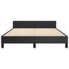 vidaXL Bed Frame without Mattress Black 53.9"x74.8" Full Faux Leather