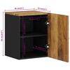 vidaXL Bathroom Wall Cabinet Honey brown and black
