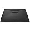 vidaXL Shower Base Tray SMC Black 35.4"x27.6"