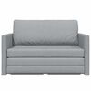 vidaXL Sofa Bed Light Grey 48.82 x 27.95 x 30.71 in Velvet