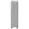 vidaXL Cabinet Grey Sonoma Engineered wood Medium Lockable wheels