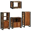 vidaXL Bathroom Furniture Set 4 pcs Multicolour Solid Reclaimed Wood