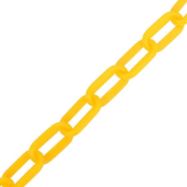 vidaXL Warning Chain Yellow 328.1 ' Ø0.24 " Plastic
