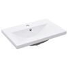 vidaXL Washbasin Frame With Basin Black frame, White basin