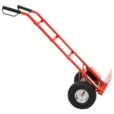 Red and Black Metal Foldable Cart