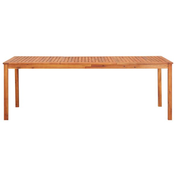vidaXL Dining Table Natural Solid Acacia wood Large Durable