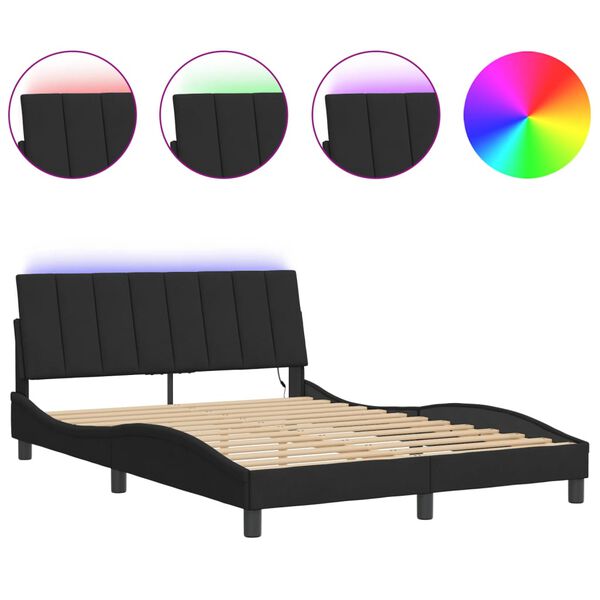vidaXL Bed Frame Black