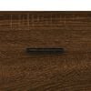 vidaXL Coffee Table Set of 2 Brown Oak Engineered wood, Iron