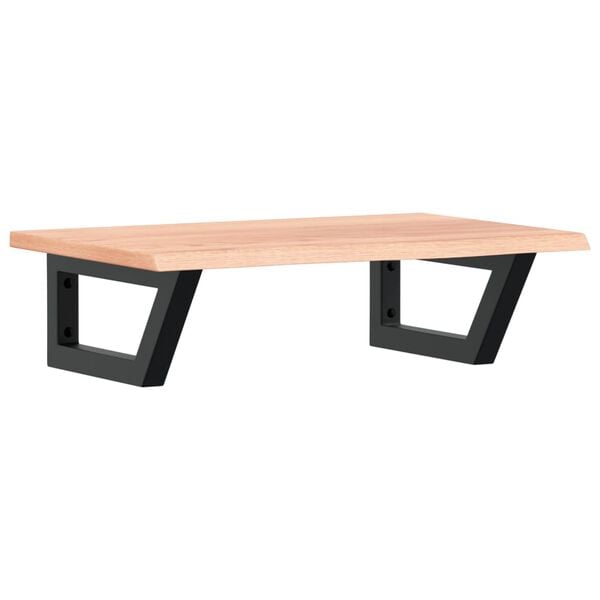 vidaXL Basin Shelf Wall Mounted Steel and Solid Wood Oak
