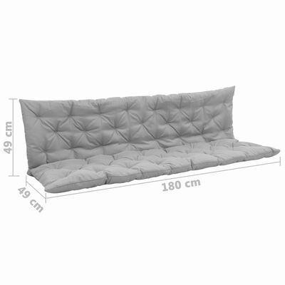 vidaXL Cushion for Swing Chair Gray 70.9"