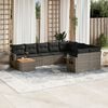 vidaXL Garden Sofa Set Grey