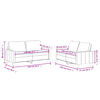vidaXL Sofa Set Wine Red