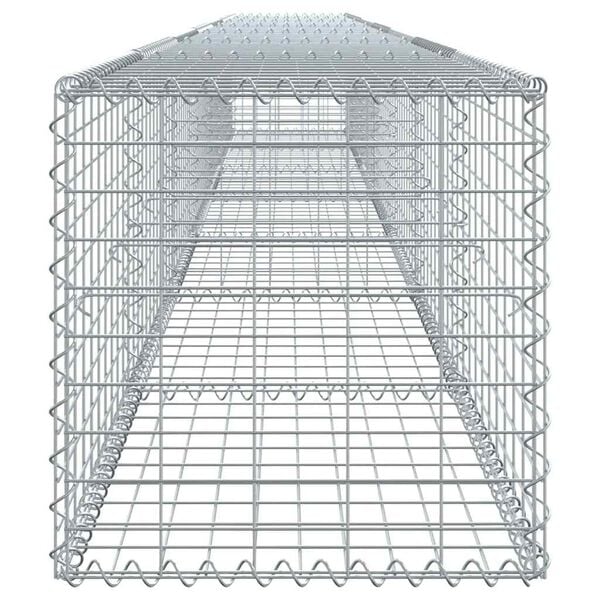 vidaXL Gabion Basket Silver Galvanized Iron Large Heavy Weight Endurance