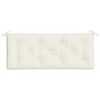 vidaXL Garden Bench Cushion Melange cream 100% polyester 47.2x19.7x2.8 in