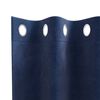 vidaXL Blackout Curtains 2 pcs Dark Blue 55.12 x 102.36 in Velvet