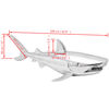 vidaXL Shark Decoration Wall-Mounted Aluminum Silver