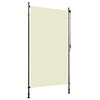 vidaXL Roller Blind Cream Polyester with PA coating, steel, aluminum
