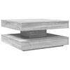 vidaXL Coffee Table Grey sonoma Engineered wood 27.6 x 27.6 x 13.6 in