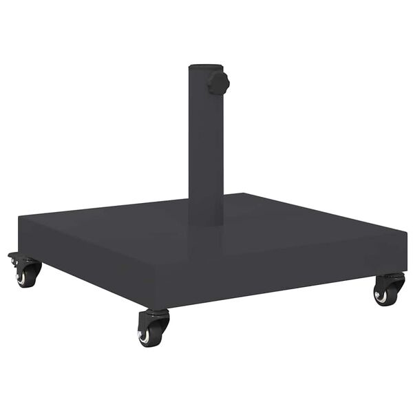 vidaXL Parasol Base Dark Grey 17.72 x 17.72 x 12.40 in