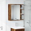 vidaXL Bathroom Mirror Cabinet Old wood Engineered wood, glass
