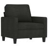 vidaXL Sofa Set Black 100% polyester, metal, textilene, plywood 3-Piece