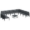 vidaXL Garden Sofa Set Anthracite Steel