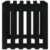 vidaXL Garden Planter Black Solid Pine Wood Medium Sturdy Planter