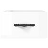 vidaXL Wall-mounted Bedside Cabinet Set of 2 High gloss white