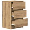 vidaXL Bedside Cabinet Artisan Oak Engineered Wood Medium