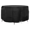vidaXL Garden Furniture Cover Black Polyethylene, Aluminum