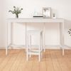 vidaXL Bar Table White Solid pine wood Large Durable Bar Table