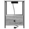 vidaXL Bedside Cabinet Grey Sonoma 16.54 x 16.14 x 22.05 in