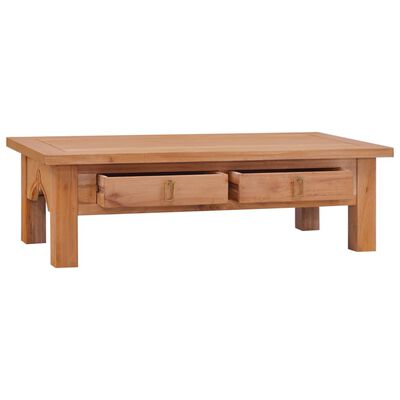 vidaXL Coffee Table 39.4"x19.7"x11.8" Solid Mahogany Wood