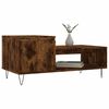 vidaXL Coffee Table Smoked Oak Engineered wood 39.4 x 19.7 x 17.7 in
