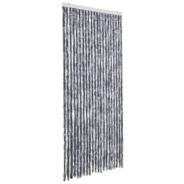 vidaXL Insect Curtain Silver 35.4x78.7" Chenille