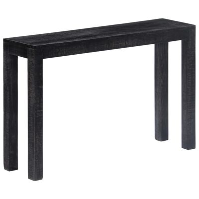 vidaXL Console Table Black 46.5"x11.8"x29.9" Solid Mango Wood