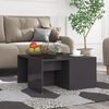 vidaXL Coffee Table Set of 4 High gloss grey Engineered wood Medium