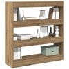 vidaXL Book Cabinet Artisan oak 39.37 x 11.81 x 40.55 in