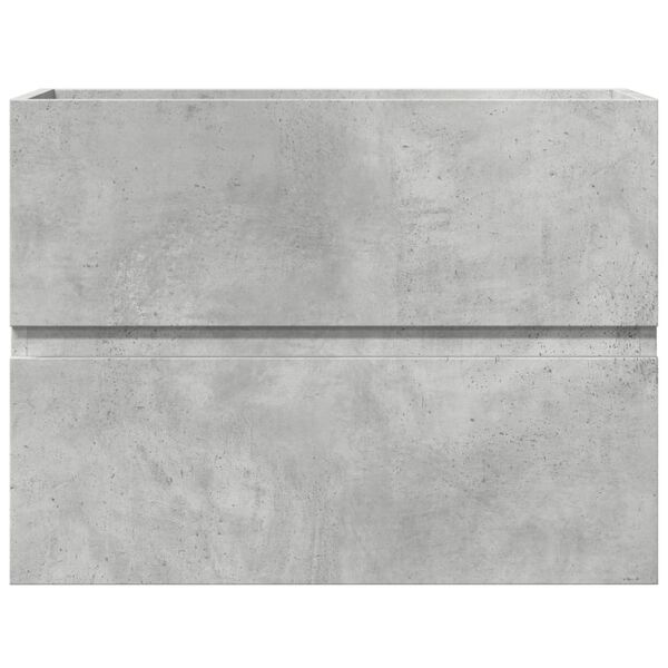vidaXL Bathroom Cabinet Concrete Grey 23.6x15.2x17.7" Engineered Wood