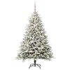 vidaXL Artificial Pre-lit Christmas Tree with Ball Set Green 59.1