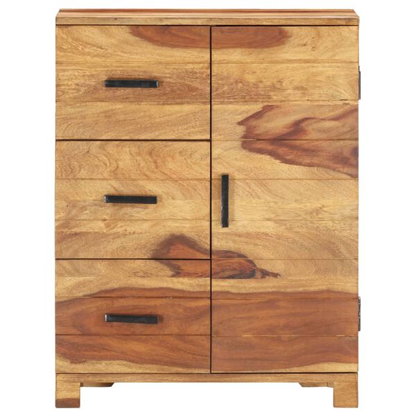 vidaXL Sideboard 22.8"x11.8"x29.5" Solid Acacia Wood