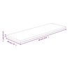 vidaXL Shelf Board Medium brown Solid oak wood (untreated)
